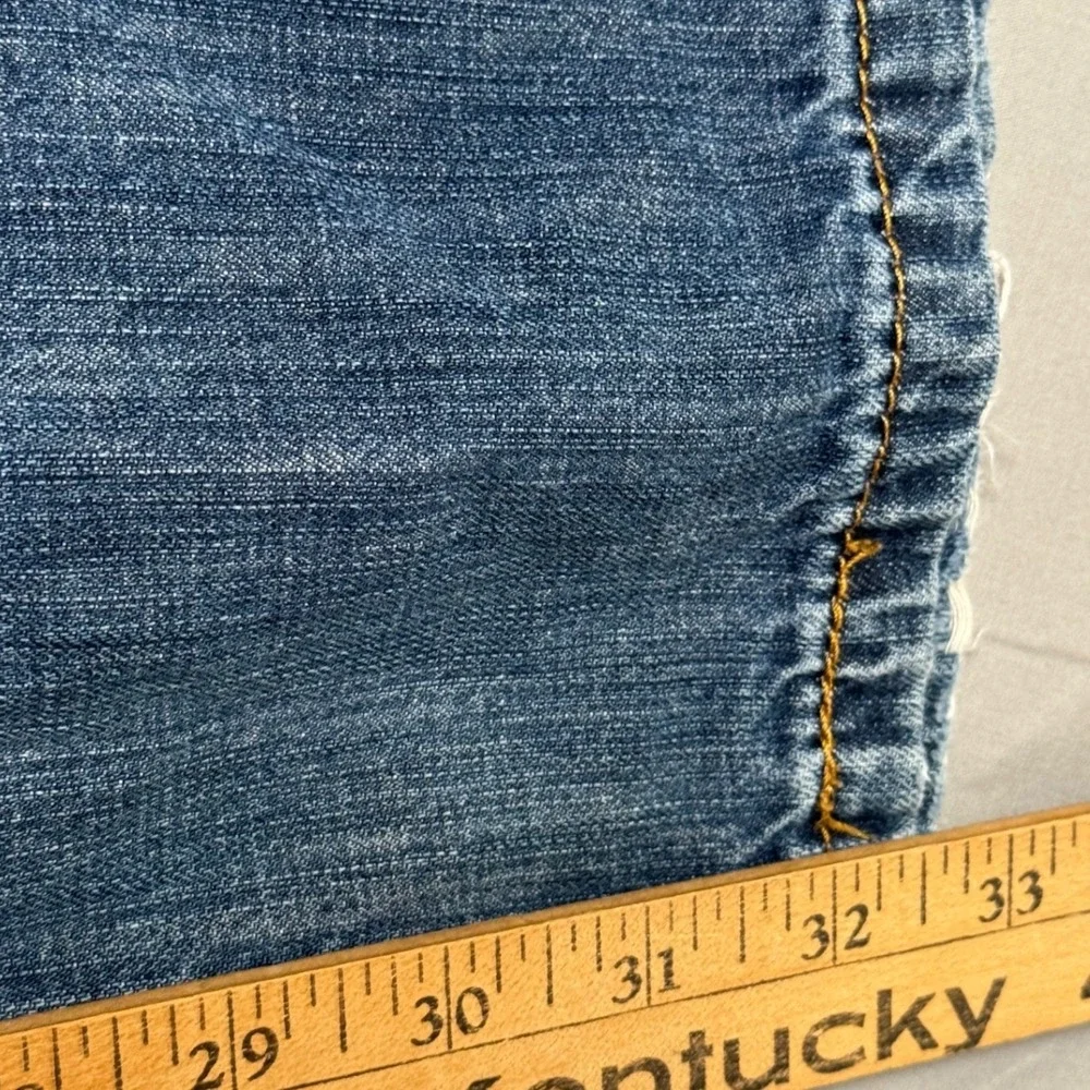 Levis 527 Slim Bootcut Jeans Mens 34x34 Medium Wash Blue Denim 100% Cotton